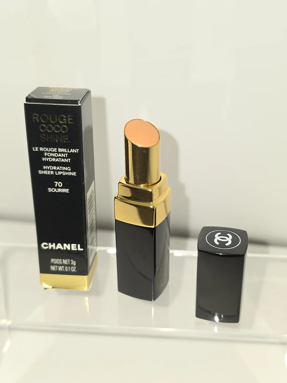 LIMITED EDITION Chanel Rouge Coco Shine Hydrating Sheer Lipshine - 70- 